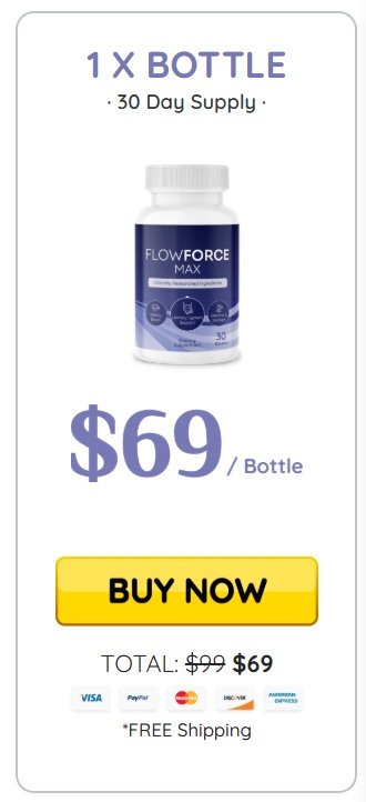 FlowForce Max 1 bottle premium prostate supplement