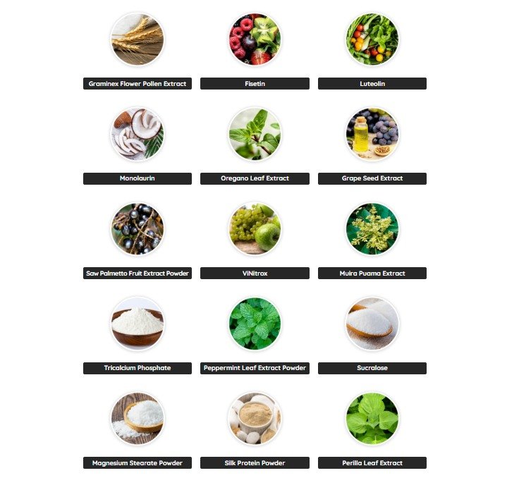 Key natural ingredients in FlowForce Max formula