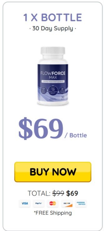 FlowForce Max price – 1 bottle pack